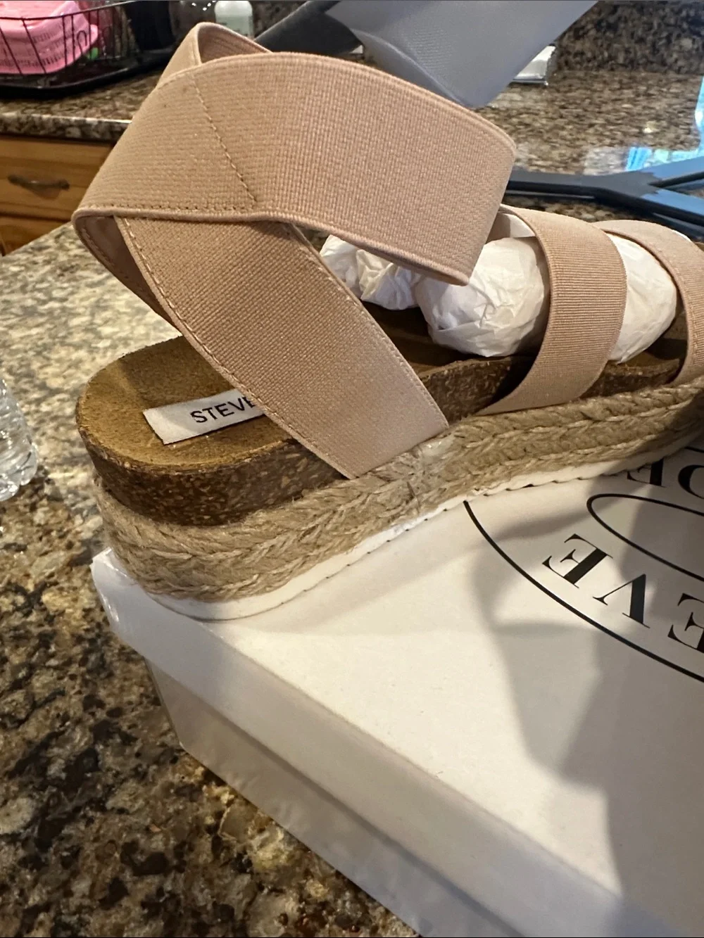 Steve Madden Blush Espadrille Platform Sandal